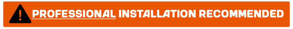 Professional Installation Recommended